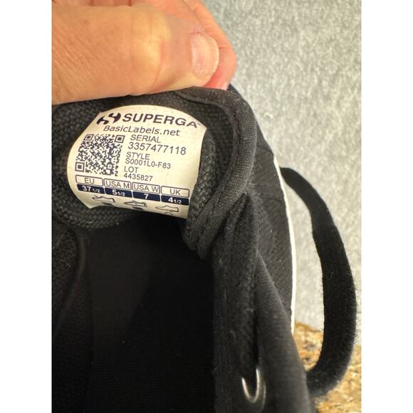 Superga 2740 Platform Sneakers – Black Avorio (Size 37.5 / US Women’s 7) NWOB - Picture 10 of 11